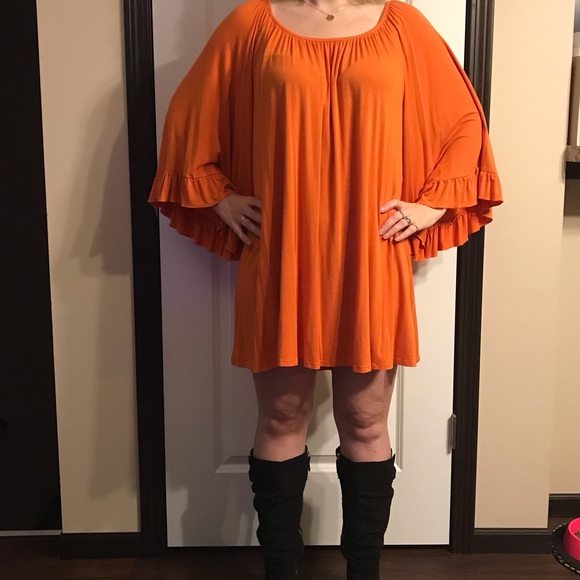 Cezanne • Orange Tunic Dress/Top and belt - Picture 5 of 8
